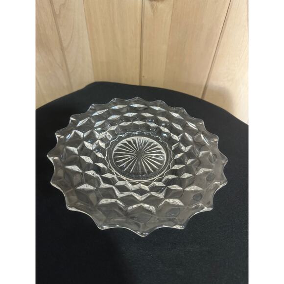 Vintage Fosteria Condiment Set - Bowl, Spoon, & Underplate - Picture 4 of 10